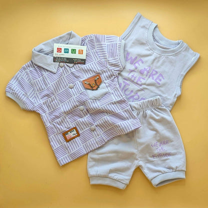 Baby 3 Piece Suit Set - We are the Future