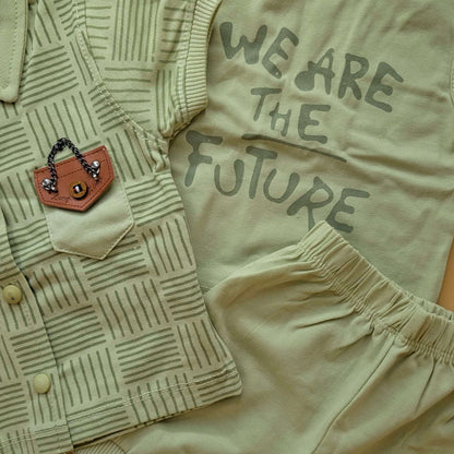 Baby 3 Piece Suit Set - We are the Future