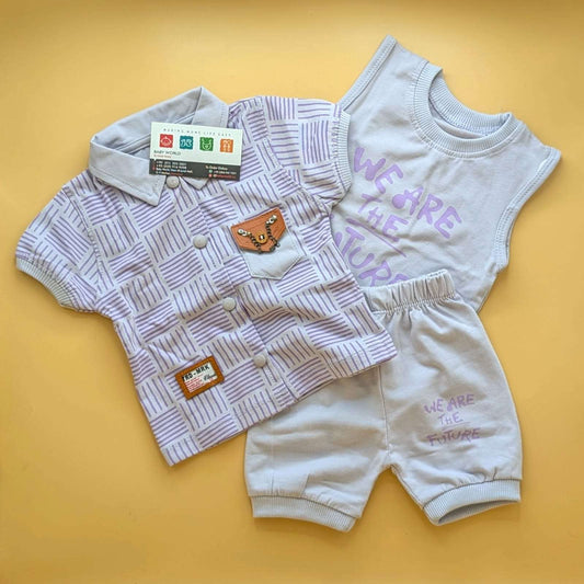 Baby 3 Piece Suit Set - We are the Future