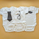 Pack of 3 Half Sleeve Bodysuits - Tie/Goggles/Mustache
