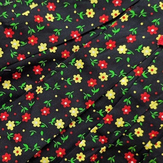 Frock with Panty - Floral - Black