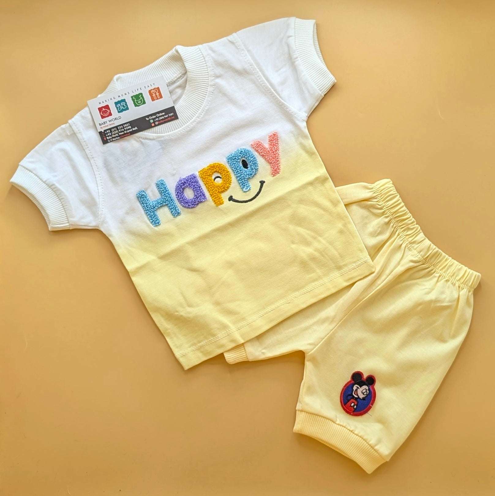 Baby Co-Ord Set - Happy