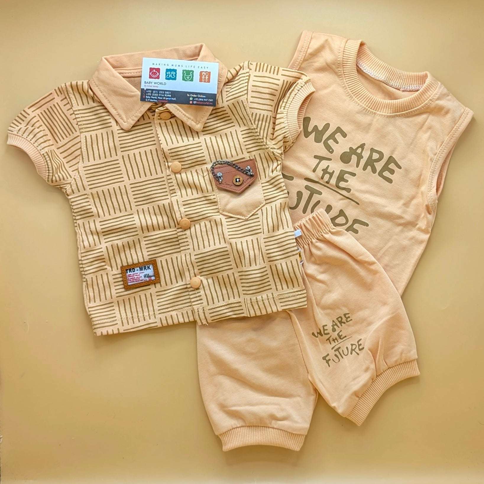 Baby 3 Piece Suit Set - We are the Future