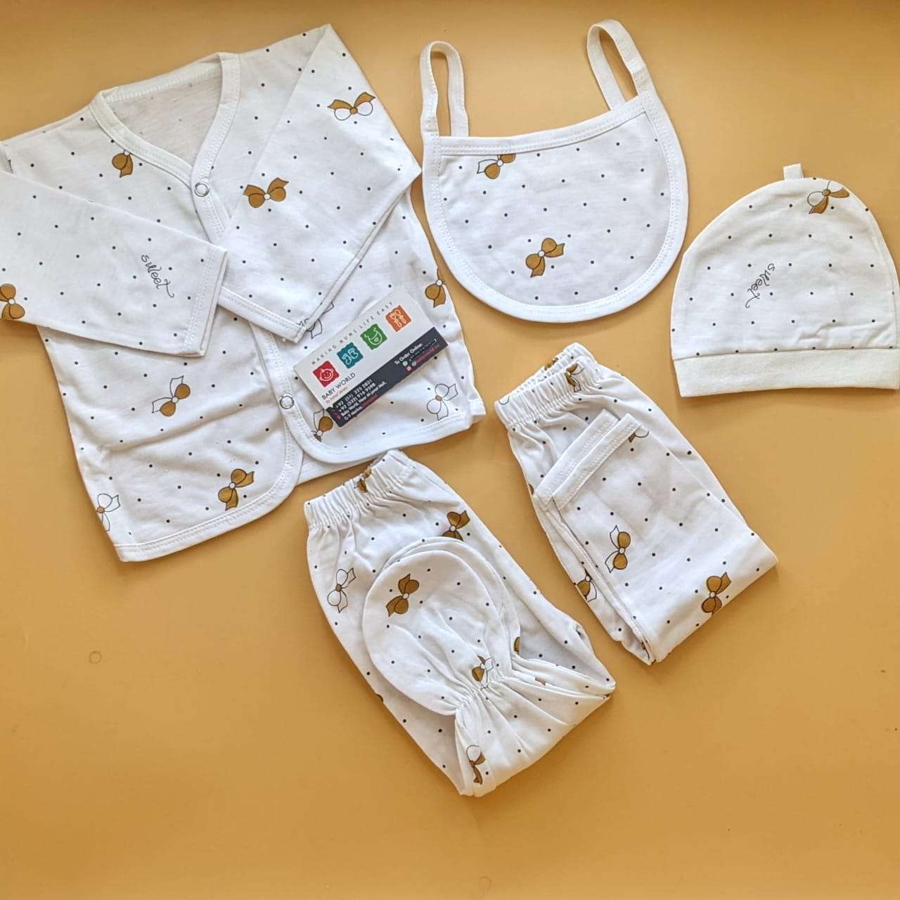 5 Pieces Suit Set - Bow