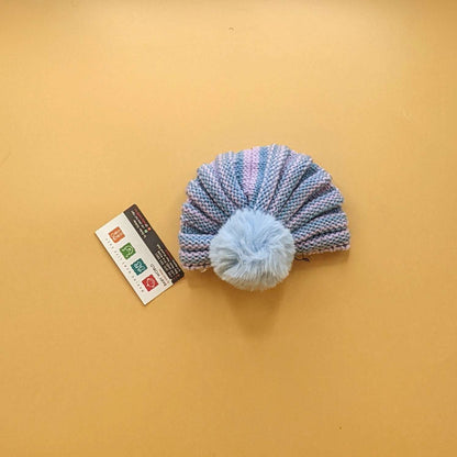 Baby Wool Cap - Pom/Line - Winter