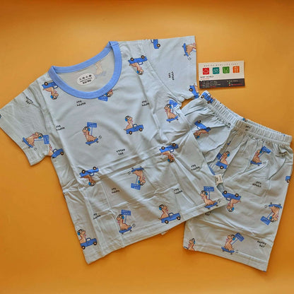 Co-ord set - Light Blue - Happy Day