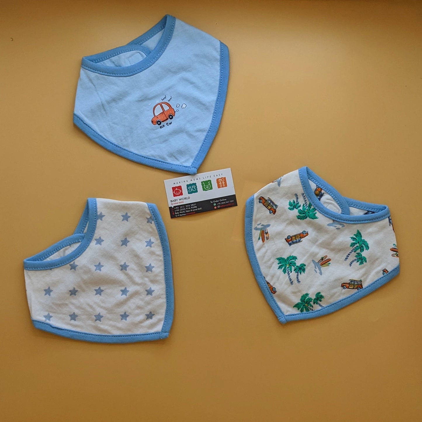 Pack of 3 Bibs - Triangle