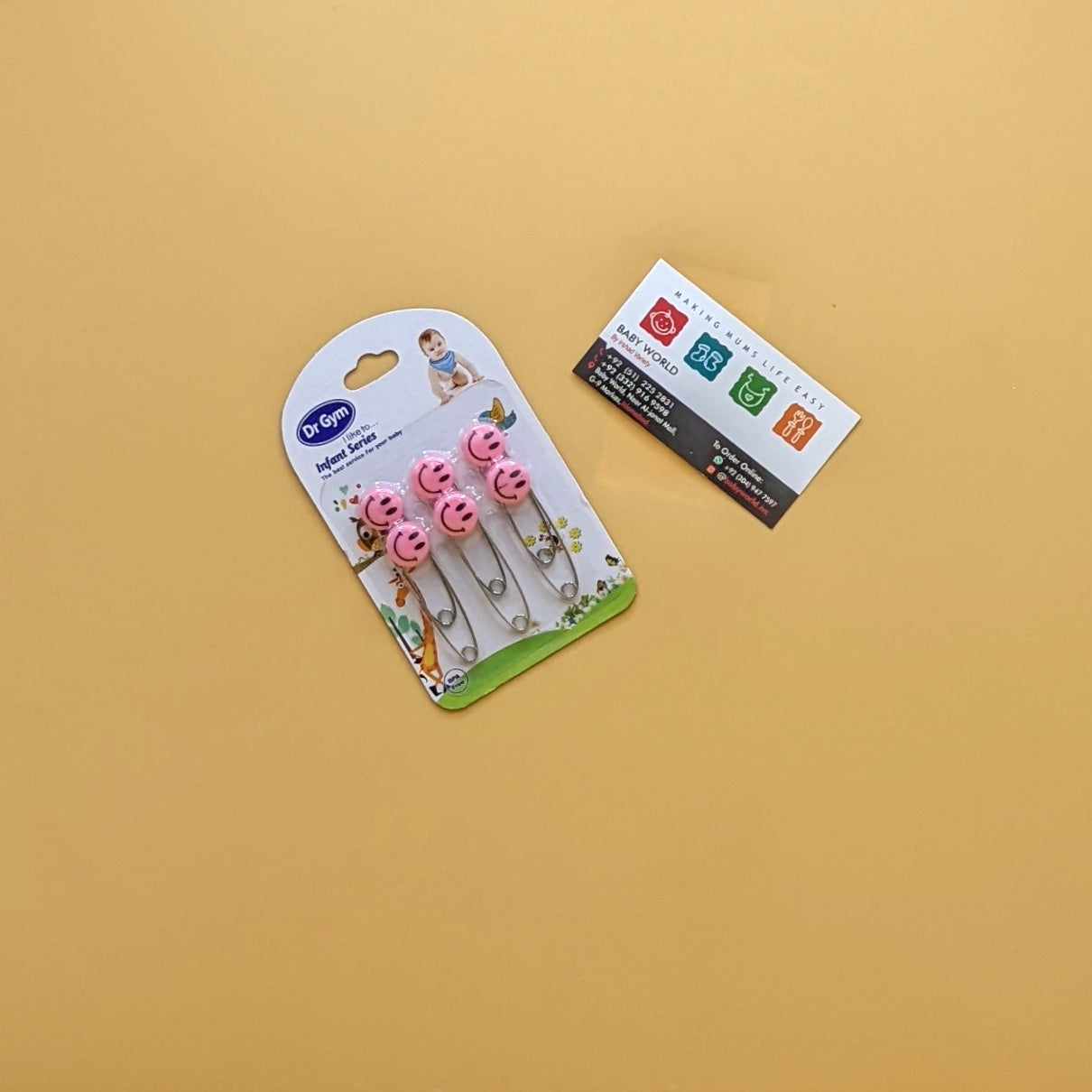 Pack of 6 Pins - Smiley