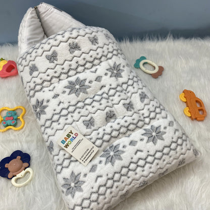 Baby Carry Nest with Hood - Floral - Winter