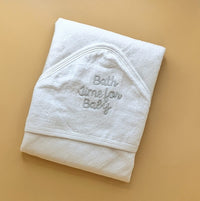 2 in 1 Hooded Wrapping Sheet/Blanket & Bath Towel - Winter