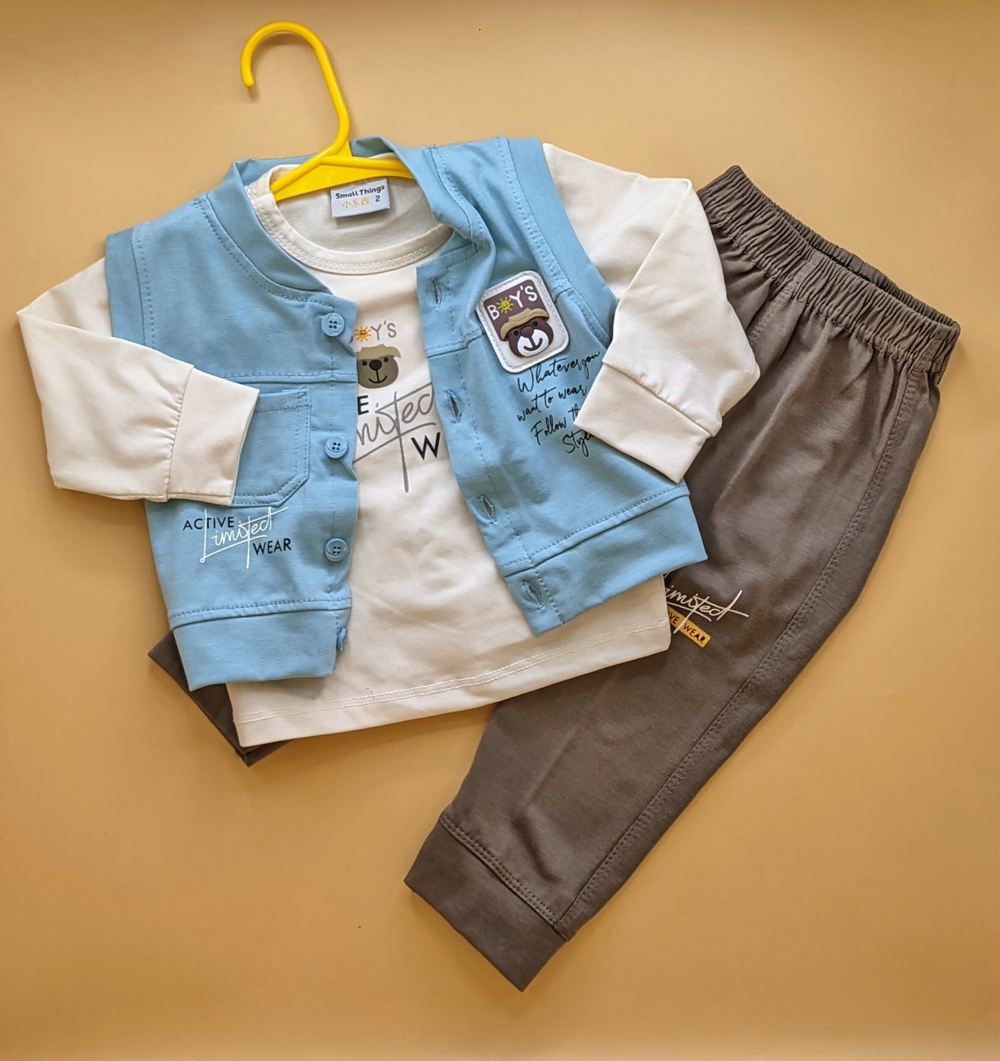 3 Piece Baby Suit - Follow the Style