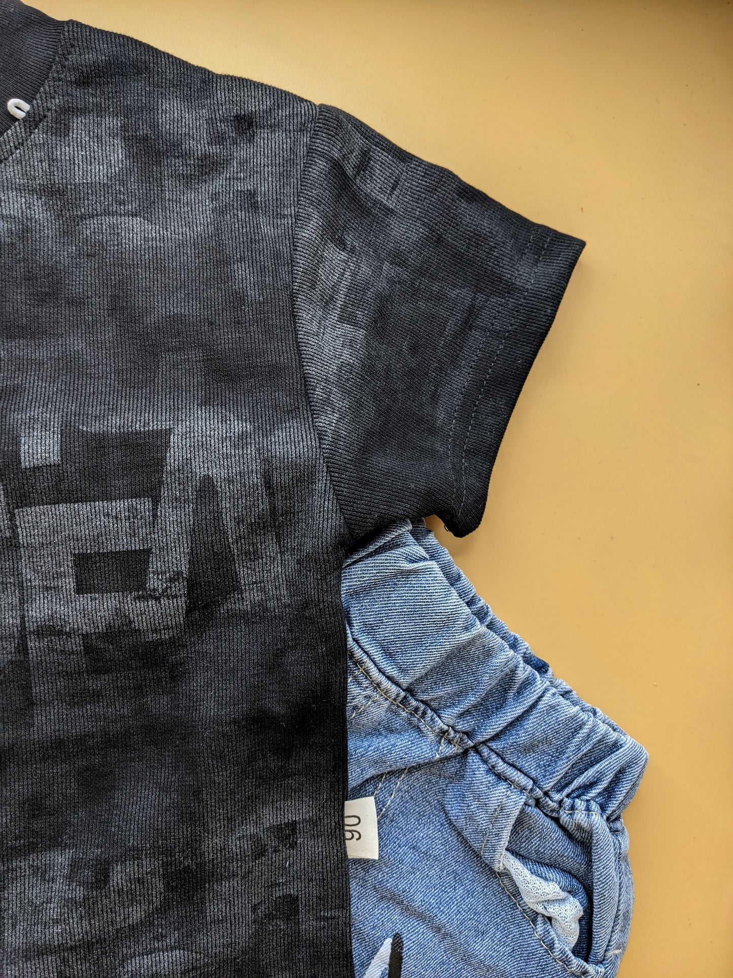 Baby Relaxed Fit Co-Ord Set - Black