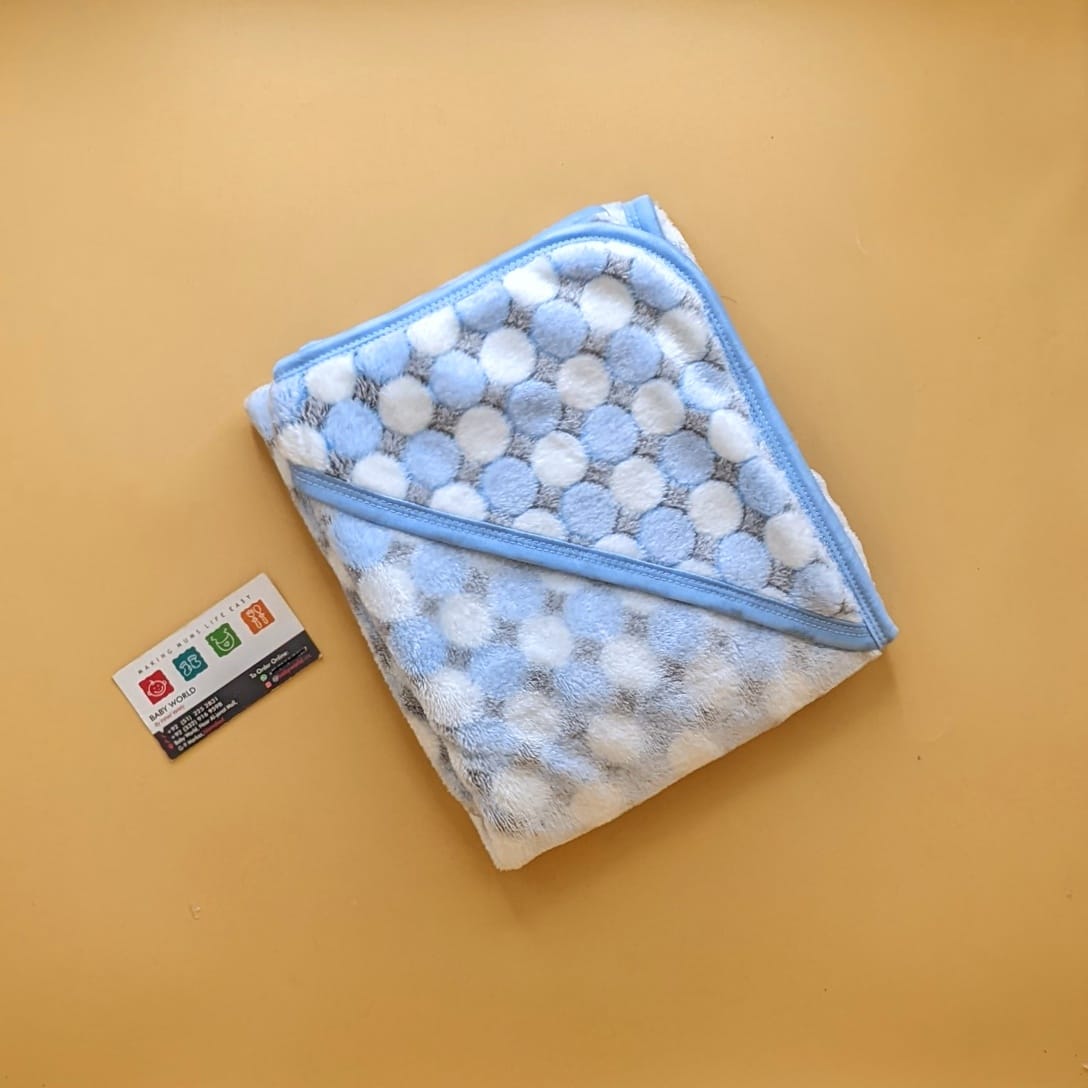 Hooded Wrapping Sheet/Blanket - Winter - Circles