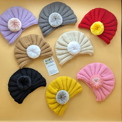 Baby Wool Cap - Bun - Winter
