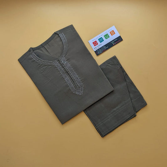 Kameez Shalwar - Greyish Brown