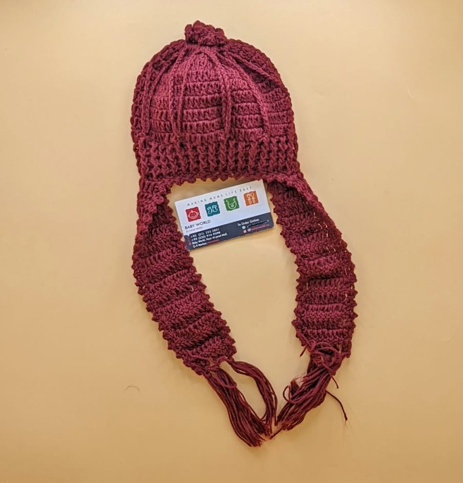 Baby Wool Cap with Tails - Winter