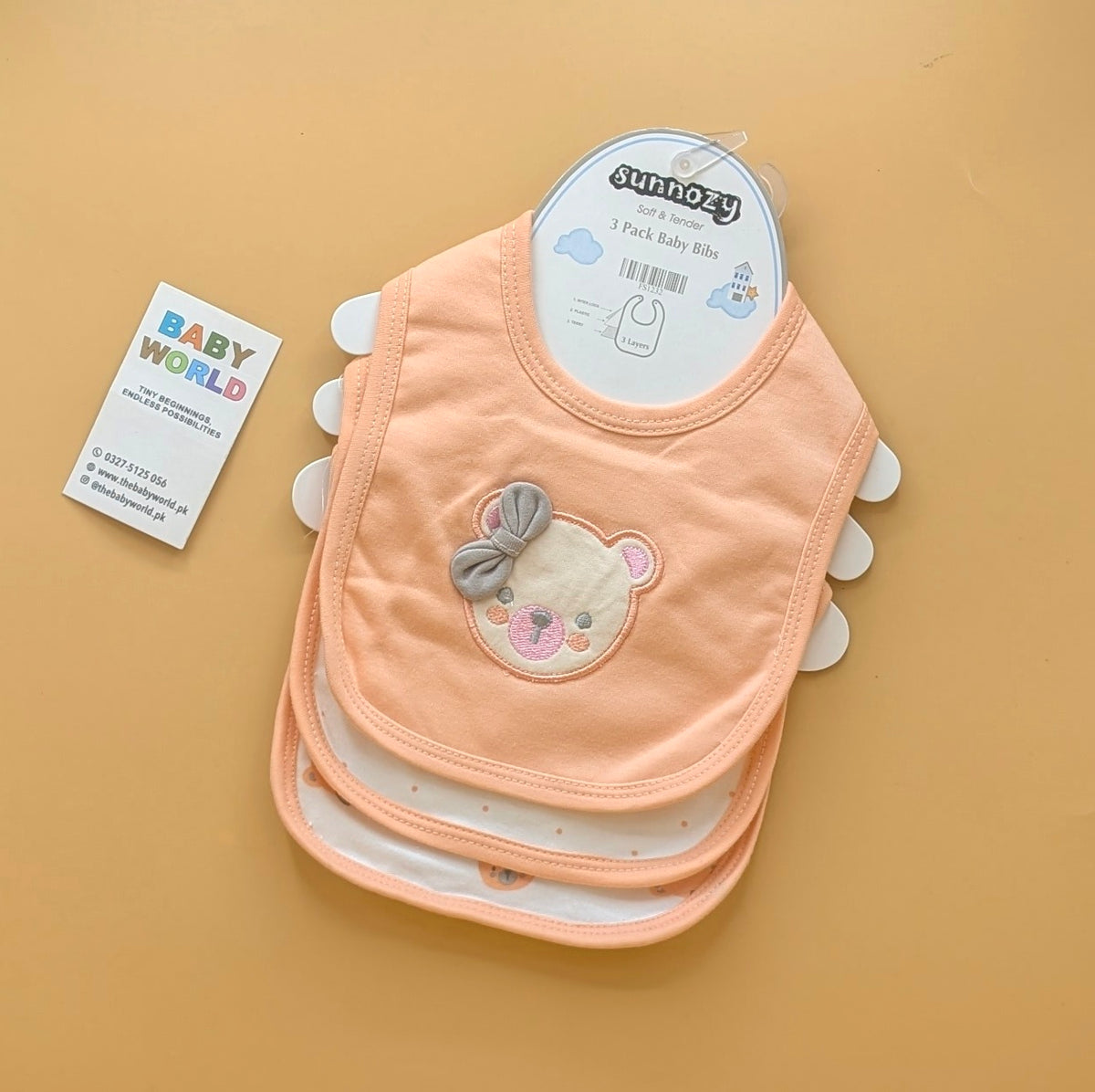 Baby Pack of 3 Bibs
