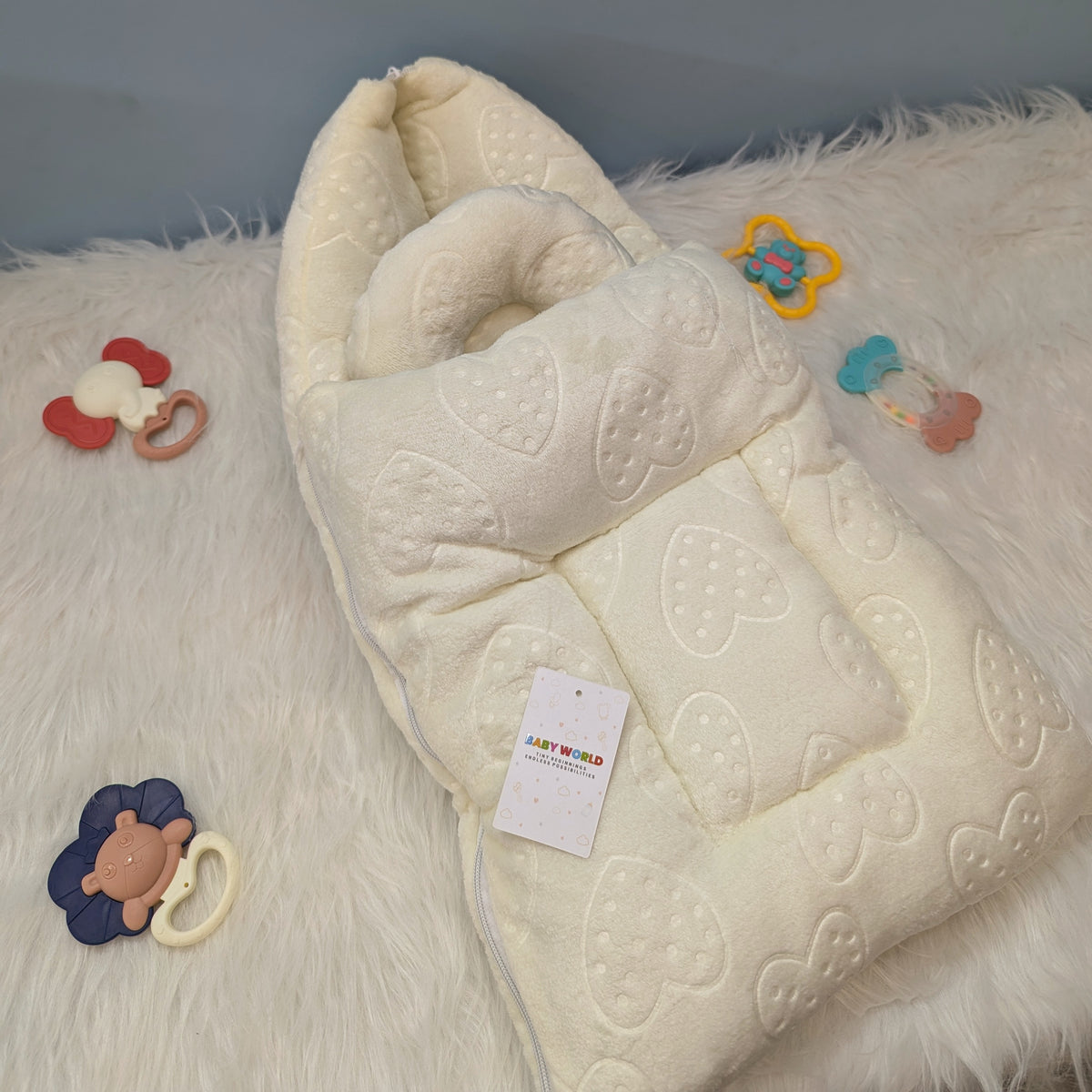 Baby Carry Nest with Hood - Plain  - Winter