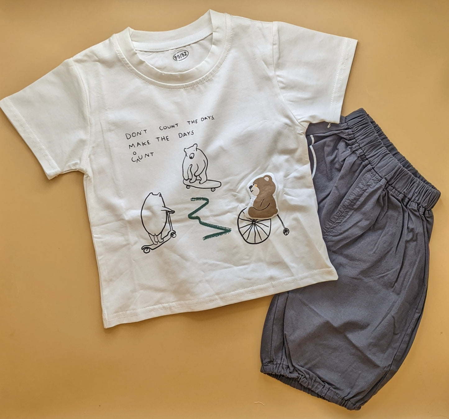 Co-ord set - Bear/Cycle