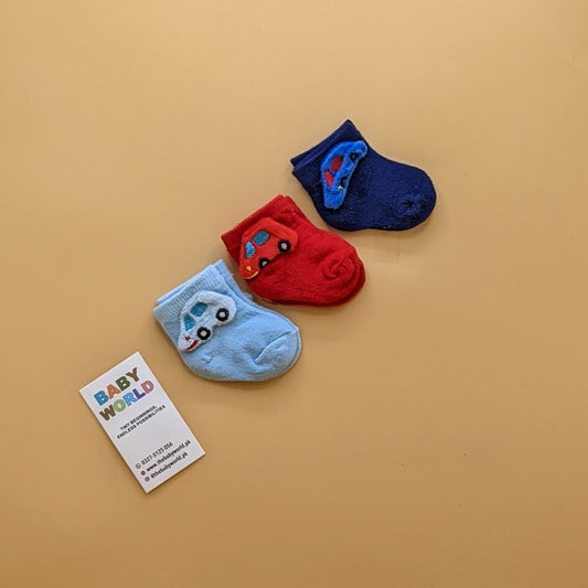Pack of 3 Socks - Cars 🚗