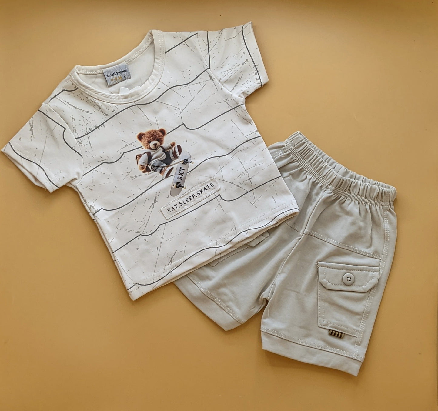 Baby Co-Ord Set - Eat, Sleep, Skate