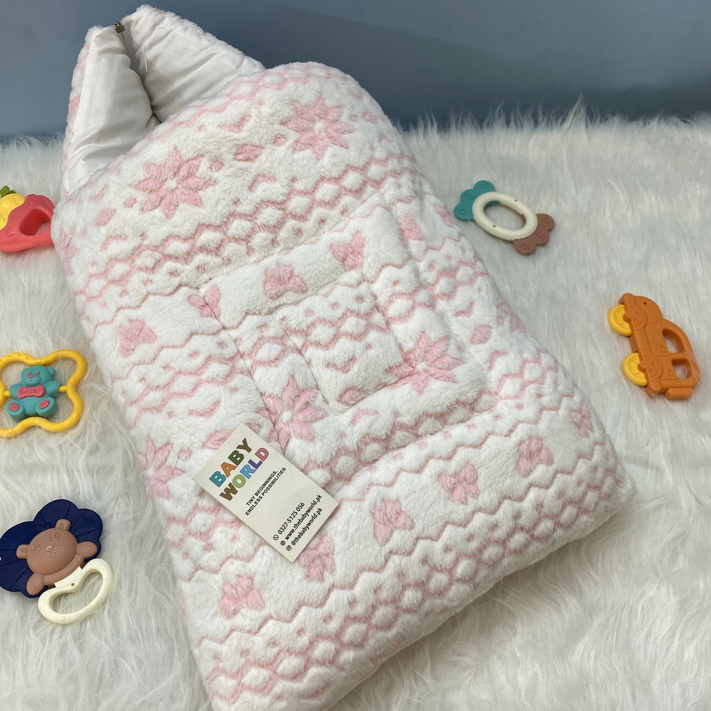 Baby Carry Nest with Hood - Floral - Winter