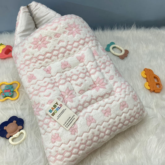 Baby Carry Nest with Hood - Floral - Winter