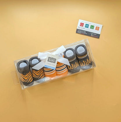 Premium Quality Baby Pack of 3 Booties Set