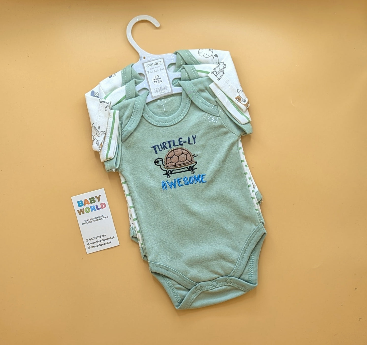 Baby Pack of 3 Premium Half Sleeves Bodysuits