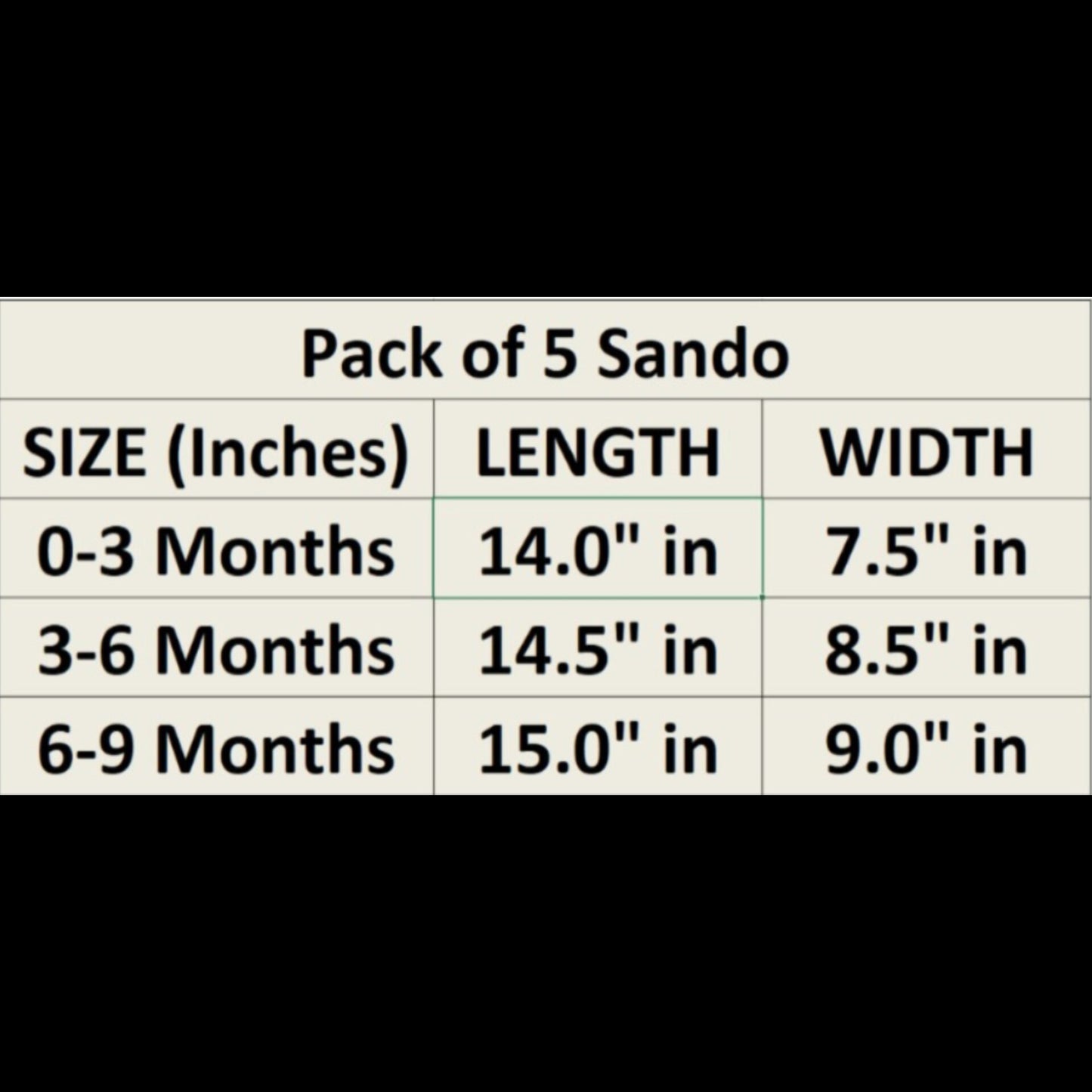Pack of 5 Sando - White