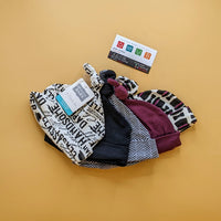 Pack of 5 Caps - Maroon, Black