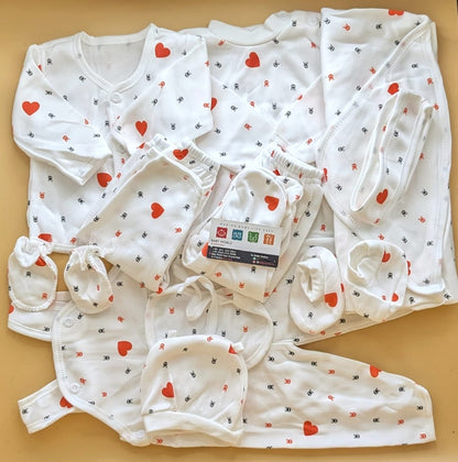 11 Pieces Suit Set - Winter - Hearts