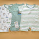 Pack of 3 Rompers/Sleep Suits Half-Sleeves - Green - Turtle 🐢