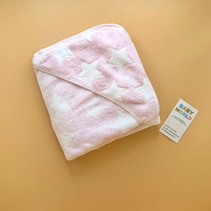 Baby Hooded Wrapping Sheet/Blanket - Winter - Big Stars ⭐