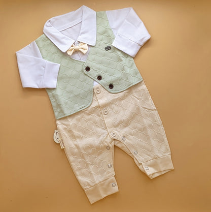 Romper - Waistcoat/Bow