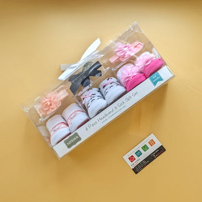 Pack of 3 Booties & Headbands Set