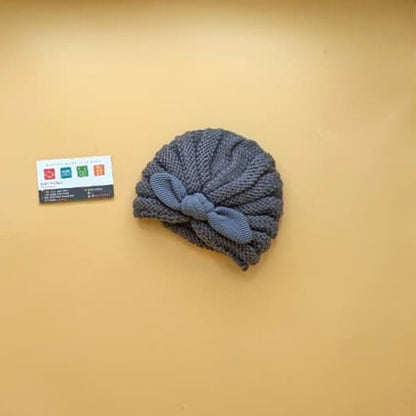 Baby Wool Cap - Bow - Winter