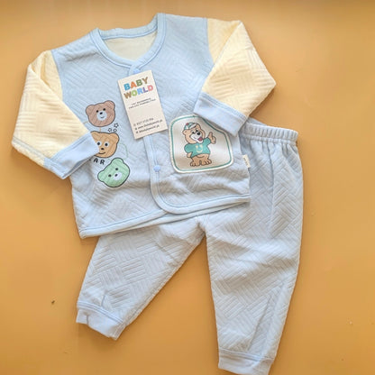 2 Pieces Premium Baby Suit - Bear  - Winter