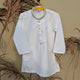 Premium Kameez Shalwar with Embroidered Design - Off-White