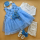 5 Pieces Frock Set