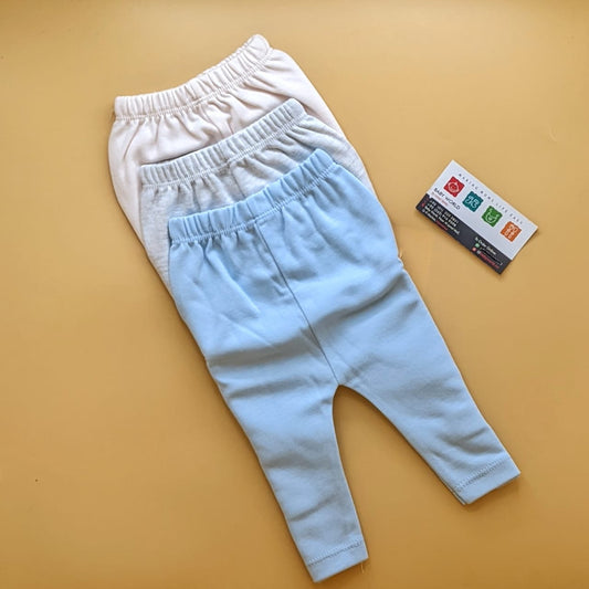 Pack of 3 Pajamas - Baby Pink/Grey/Light Blue