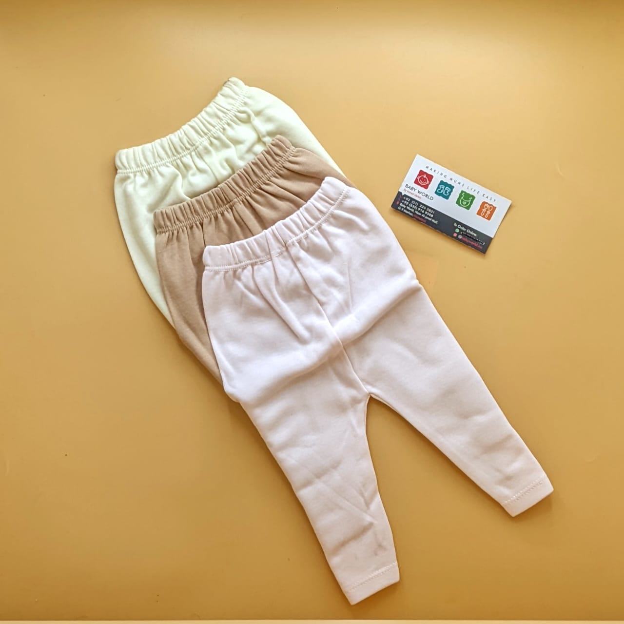 Pack of 3 Pajamas - Cream/Brown/Baby Pink