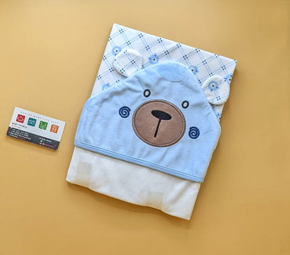 Hooded Wrapping Sheet/Blanket - Winter - Bear 🐻