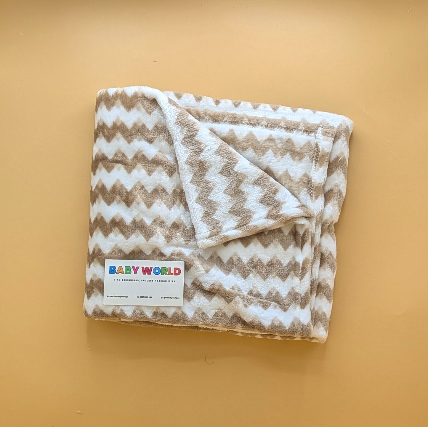 Baby Winter Wrapping Sheet/Ac Blanket - Zigzag Pattern