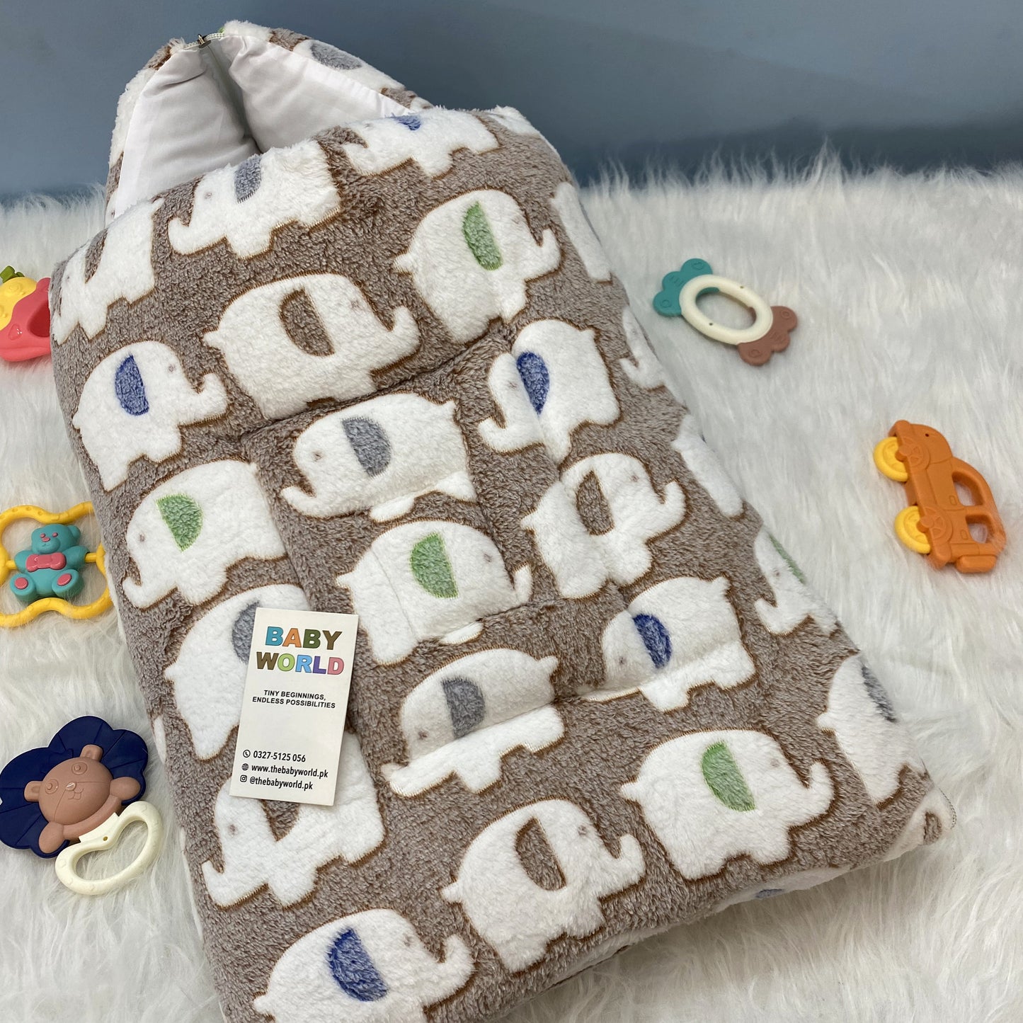 Baby Carry Nest with Hood - Elephant 🐘 - Winter