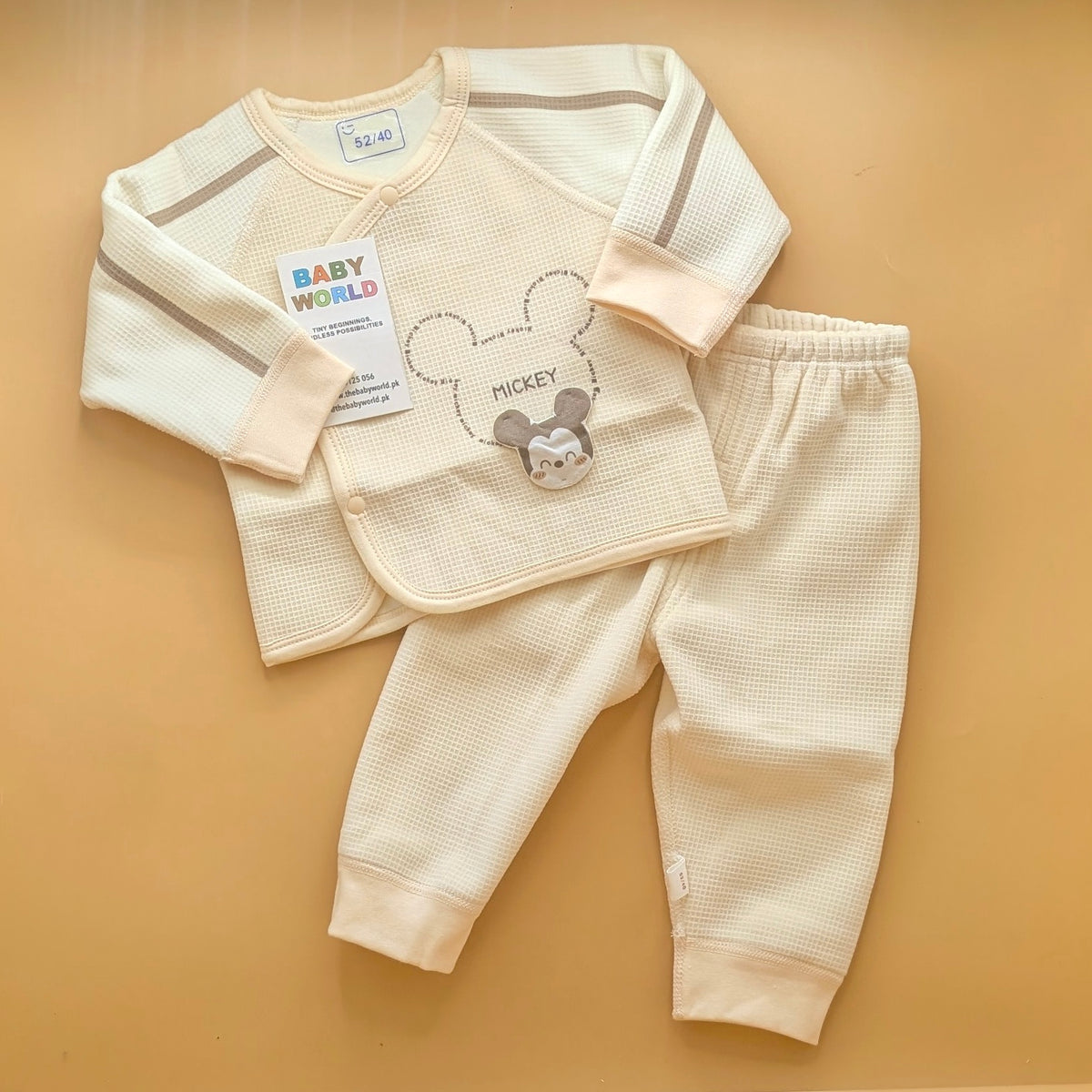 2 Pieces Premium Baby Suit - Mickey - Winter