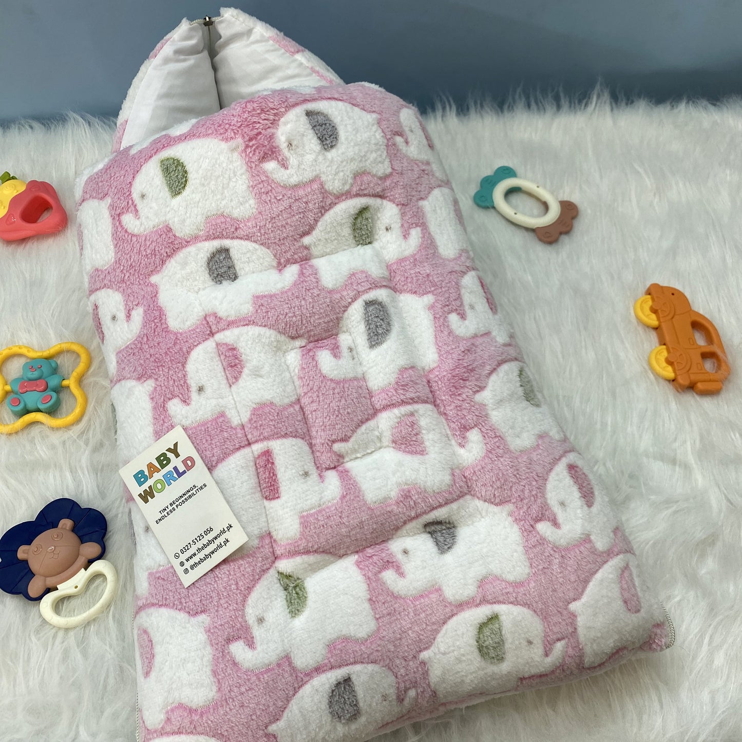 Baby Carry Nest with Hood - Elephant 🐘 - Winter
