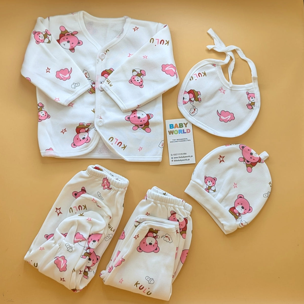 5 Pieces Suit Set - Winter - Bear/Star