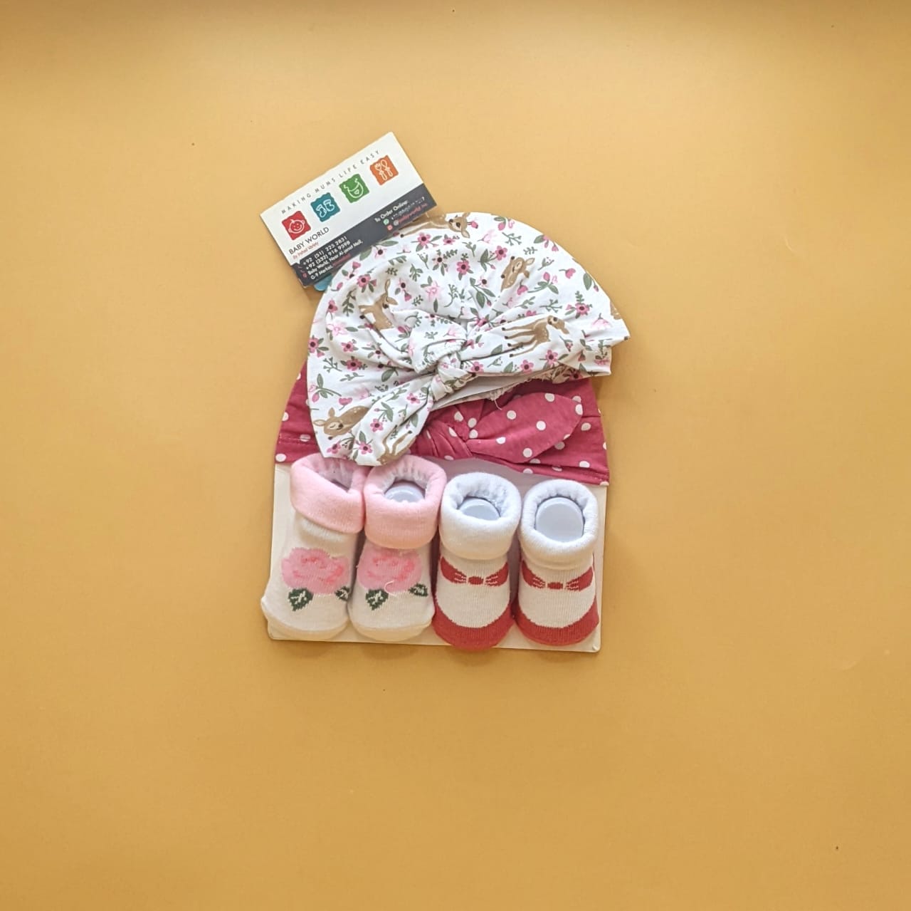 Pack of 2 Caps & 2 Booties