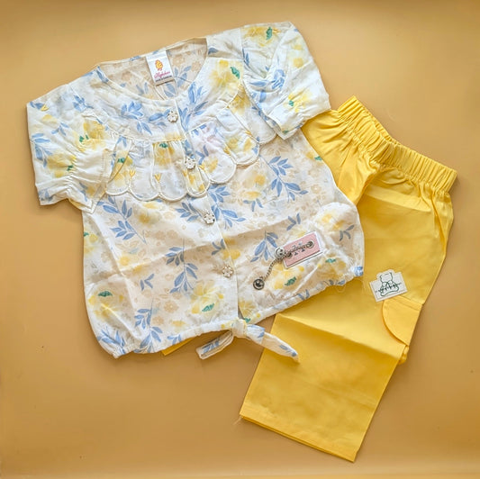 Baby Frock with Pant - Floral 🌺